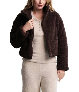 xAtbgh[X fB[X AE^[ R[g WPbg Barefoot Dreams Brushed CozyChicR Puffer Jacket Umber