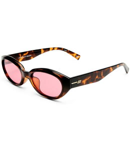 XybNX fB[X ANZT[ TOXEACEFA Le Specs Unisex Le Bijou 55mm Oval Sunglasses Tort/Crimson Tint N]
