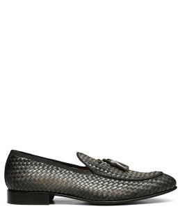 yz hihvl[ Y Xb|E[t@[ V[Y Men's Spirrow Woven Leather Tassel Loafers Grey