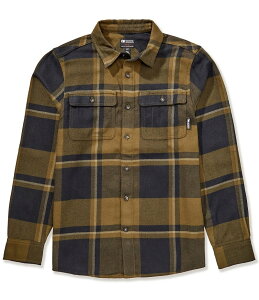 �A�E�g�h�A���T�[�` �����Y �g�b�v�X �V���c Outdoor Research Feedback Flannel Twill Long Sleeve Woven Shirt Dark Olive Plaid �I���[�u