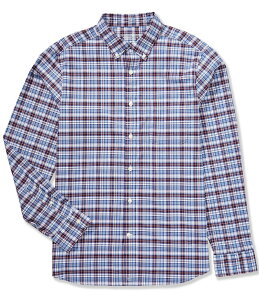 ���@�C�����[�h���@�C���Y �����Y �g�b�v�X �V���c Vineyard Vines Faraway Plaid Performance Stretch Long Sleeve Woven Shirt Summer Evening �`�F�b�N