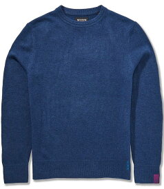 スコッチアンドソーダ メンズ アウター ニット・セーター クルーネック セーター ニット Scotch & Soda Soft Knit Solid Crewneck Sweater Insignia Blue ブルー