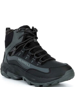 ������ �����Y �V���[�Y �u�[�c�E���C���u�[�c ���b�V�� �X�G�[�h �u�[�c Merrell Men's Thermo Chill 2 Waterproof Mesh and Suede Boots Black �u���b�N