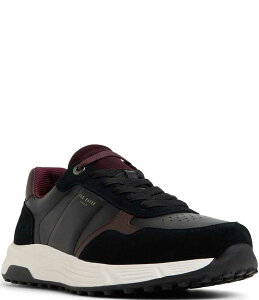 ebhx[J[ Y V[Y hXV[Y Xj[J[ U[ Ted Baker London Men's Keston Leather Sneakers Open Black ubN