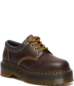 hN^[}[` fB[X V[Y Xj[J[ vbgtH[ IbNXtH[h U[ Dr. Martens Women's 8053 4i Quad Arc Leather Platform Oxfords Dark Brown uE