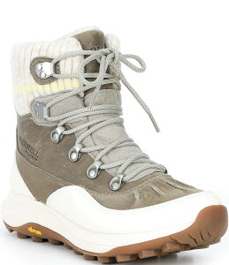 fB[X V[Y u[cECu[c U[ jbg Merrell Women's Siren 4 Thermo Mid Zip Waterproof Leather and Knit Booties Diorite
