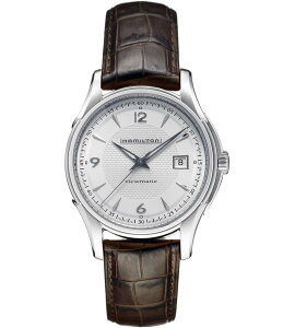�n�~���g�� ���f�B�[�X �A�N�Z�T���[ �r���v ���U�[ Hamilton Jazzmaster Viewmatic Brown Leather Automatic Watch Silver �V���o�[