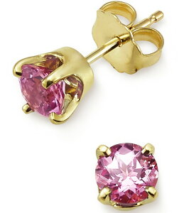 WF[Y GC[ fB[X ANZT[ sAXECO James Avery Gemstone Birthstonear Posts Gold/Pink Sapphire sN