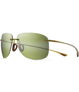 �}�E�C�W�� ���f�B�[�X �A�N�Z�T���[ �T���O���X�E�A�C�E�F�A �v���X�T�C�Y Maui Jim Hikina PolarizedPlus2Rimless 62mm Sunglasses Matte Olive �I���[�u