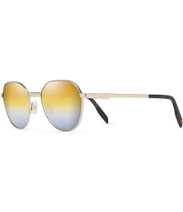 }ECW fB[X ANZT[ TOXEACEFA vXTCY Maui Jim Hukilau PolarizedPlus2Round 52mm Sunglasses Gold Metal S[h