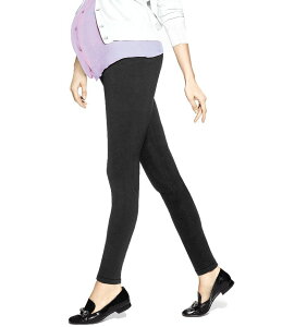 �q���[ ���f�B�[�X �{�g���X �J�W���A���p���c �R�b�g�� ���M���X �}�^�j�e�B HUE Maternity Cotton Leggings Black �u���b�N