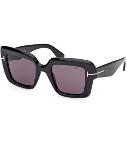 gEtH[h fB[X ANZT[ TOXEACEFA TOM FORD Women's Esme 50mm Square Sunglasseshiny Black/Smoke ubN