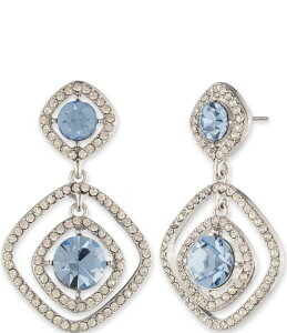 WoV[ fB[X ANZT[ sAXECO Givenchy Silver Tone Light Sapphire Orbital Drop Earrings Grotto Blue u[