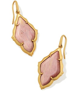 PhXRbg fB[X ANZT[ sAXECO Kendra Scott Adeline Scallop Frame Drop Earrings Vintage Gold Blush Pink Quartz sN