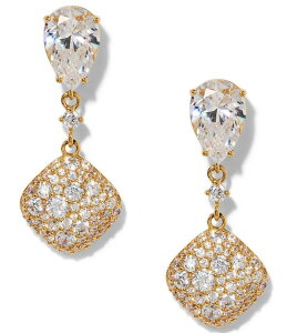 ifB[ fB[X ANZT[ sAXECO Nadri Crushed Pave Double Drop Earrings Gold S[h