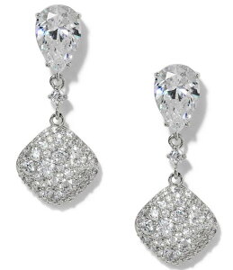 ifB[ fB[X ANZT[ sAXECO Nadri Crushed Pave Double Drop Earringsilver Vo[