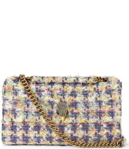 �J�[�g�W�F�C�K�[�����h�� ���f�B�[�X �o�b�O �c�C�[�h Kurt Geiger London XXL Kensington Tweed Flap Convertible Shoulder Bag Multi �}���`�J���[