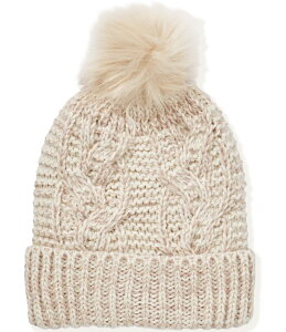 Ai&A@ fB[X ANZT[ Xq jbg Anna & Ava Cable Knit Beanie with Lurex Oatmeal I[g~[