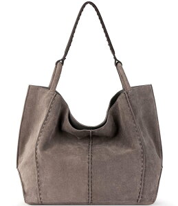�U�T�b�N ���f�B�[�X �o�b�O �X�G�[�h The Sak Los Feliz Suede Slouchy Hobo Tote Bag Mushroom