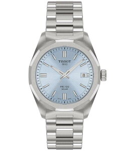 �e�B�\�b�g ���f�B�[�X �A�N�Z�T���[ �r���v T�V���c Tissot Women's PRC 100 Solar Quartz Analog Stainlessteel Bracelet Watch Silver/Blue Dial �u���[