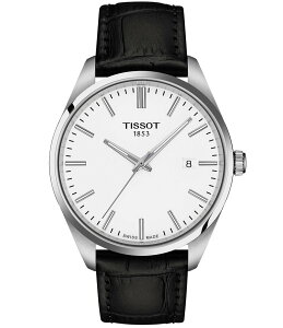 �e�B�\�b�g ���f�B�[�X �A�N�Z�T���[ �r���v ���U�[ Tissot Men's Pr 100 Quartz Analog Black Leather Strap Watch Black �u���b�N