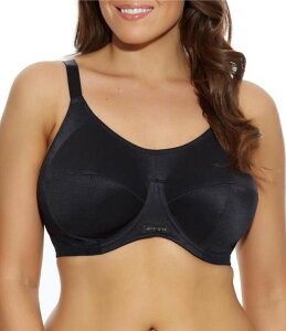 �G���~ ���f�B�[�X �A���_�[�E�F�A �u���W���[ Elomi Energise Convertible Full-Figure Sports Bra Black �u���b�N