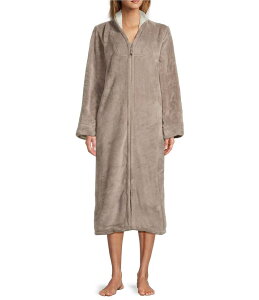 �G���G���r�[�� ���f�B�[�X �A���_�[�E�F�A �i�C�g�E�F�A �v���X�T�C�Y �t���[�X L.L.Bean Wicked Plush Fleece Long Sleeve Stand Collar Zip-Front Long Robe Ledge