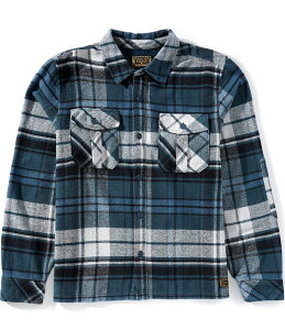 �n�[���[ �����Y �g�b�v�X �V���c Hurley Santa Cruz Long Sleeve Plaid Flannel Shirt Armored Navy �l�C�r�[