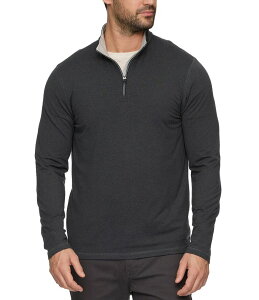 �t���b�O �A���h �A���Z�� �����Y �A�E�^�[ �p�[�J�[�E�X�E�F�b�g Flag and Anthem Clutch Long Sleeve Ultra-Soft Pullover Black Heather �u���b�N