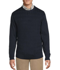 �_�j�G�� �N���~�� �����Y �A�E�^�[ �p�[�J�[�E�X�E�F�b�g �Z�[�^�[ Daniel Cremieux Signature Label Supima Diamond Pattern Sweater Dark Navy �l�C�r�[