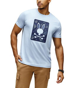�T�C�R�o�j�[ �����Y �g�b�v�X �V���c �O���t�B�b�N Psycho Bunny Marlo Graphic Short Sleeve T-Shirt Zen Blue �u���[