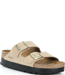 rPVgbN fB[X V[Y T_ vbgtH[ XG[h Papillio by Birkenstock Women's Arizona Suede Nubuck Platform Sandalsandcastle