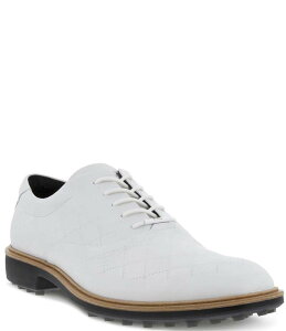 GR[ Y V[Y U[ ECCO Men's Classic Hybrid Water-Repellent Leather Golf Shoes White zCg