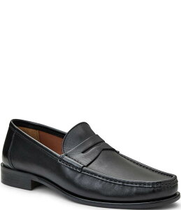 u[m}O Y V[Y Xb|E[t@[ U[ Bruno Magli Men's Leather Tonio Slip On Penny Loafers Black ubN