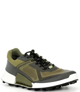 GR[ Y V[Y Xj[J[ ECCO Men's BIOM 2.1 X Mountain Traverse Sneakers Peat/Acorn/Lime Punch C