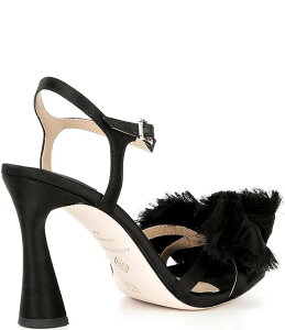 AgjI [j fB[X V[Y T_ Te Antonio Melani Zora Satin Frayed Bow Dressandals Black ubN