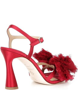 AgjI [j fB[X V[Y T_ Te Antonio Melani Zora Satin Frayed Bow Dressandals Garnet Red bh