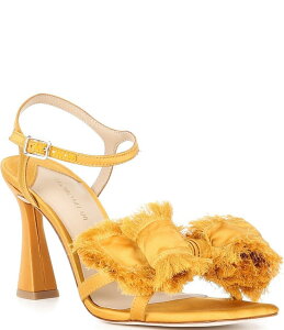 AgjI [j fB[X V[Y T_ Te Antonio Melani Zora Satin Frayed Bow Dressandals Golden Apple