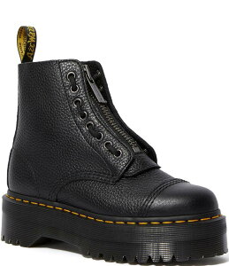hN^[}[` fB[X V[Y u[cECu[c vbgtH[ Dr. Martens Women'sinclair Front Ziplatform Combat Booties Black ubN