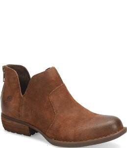�{�[�� ���f�B�[�X �V���[�Y �u�[�c�E���C���u�[�c �X�G�[�h Born Kerri Distressed Suede Booties Tobacco