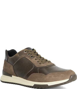 f[h Y V[Y Xj[J[ XG[h U[ Dune London Men's Thornbury Leather and Suede Sneakers Khaki J[L