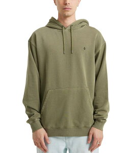 �{���R�� �����Y �A�E�^�[ �p�[�J�[�E�X�E�F�b�g Volcom Single Stone Pullover Hoodie Dark Olive �I���[�u