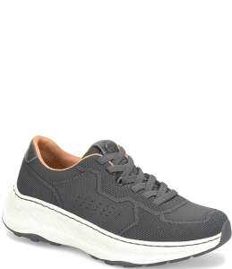 {[ Y V[Y Xj[J[ U[ jbg Born Men'shep Knit and Leather Sneakers Grey O[