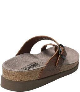 tBXg fB[X V[Y T_ U[ Mephisto Helen Buckle Detaileather Casual Sandals Tobacco