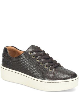 �{�[�� ���f�B�[�X �V���[�Y �X�j�[�J�[ �v���b�g�t�H�[�� ���U�[ Born Mira Snakembossed Leather Platform Sneakers Brown �u���E��
