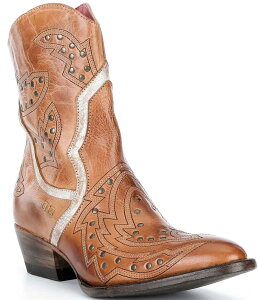 �x�b�h�X�e�� ���f�B�[�X �V���[�Y �u�[�c�E���C���u�[�c ���U�[ Bed Stu Chamise Distressed Leather Mid Calf Boots Tan/Nectar �^��