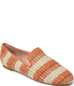 �W���b�N���W���[�X ���f�B�[�X �V���[�Y �X���b�|���E���[�t�@�[ Jack Rogers Bradley Multi Stripe Raffia Loafers Melon Stripe �X�g���C�v