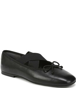 �T���G�f���}�� ���f�B�[�X �V���[�Y �p���v�X ���U�[ Sam Edelman Arya Leather Elasticrosstrap Bow Detail Mary Jane Ballet Flats Black �u���b�N