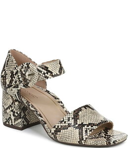 oCIjbN fB[X V[Y T_ vg U[ Vionichardonnay Snake Print Leather Dressandals Ivory Multi AC{[