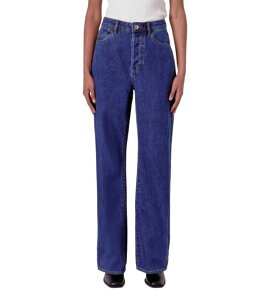���[���Y ���f�B�[�X �{�g���X �f�j���p���c �X�g���[�g �W�[���Y Rolla'stevie Relaxed Stonewashigh Rise Straight Leg Denim Jeans Pacific Blue �u���[